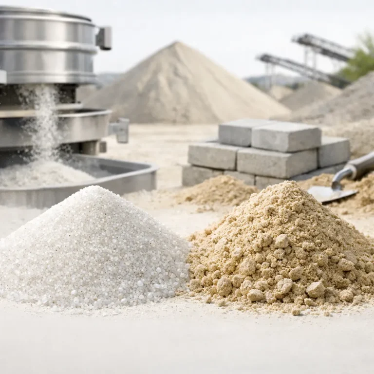 Czym różni się piasek kwarcowy od zwykłego piasku budowlanego